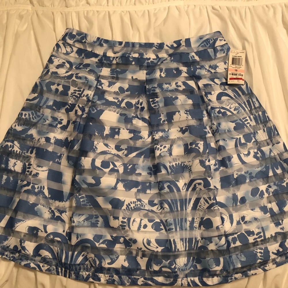Floral flare skirt